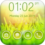 green nature go locker theme android application logo